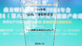 永利3044noc（002219）荣膺“21世纪大健康产业竞争力研究——「阳光」行业标杆企业”称号